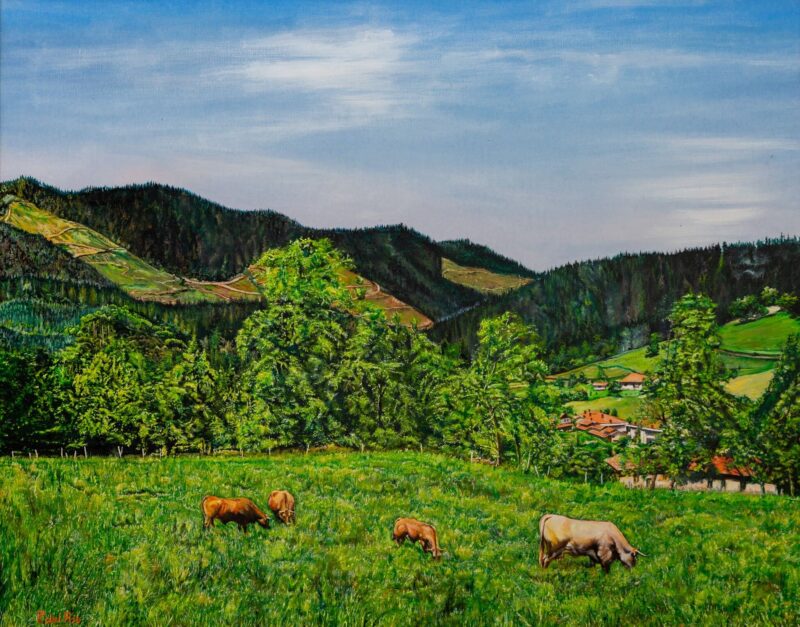 Pastos de primavera – Óleo sobre lienzo 92 x 73