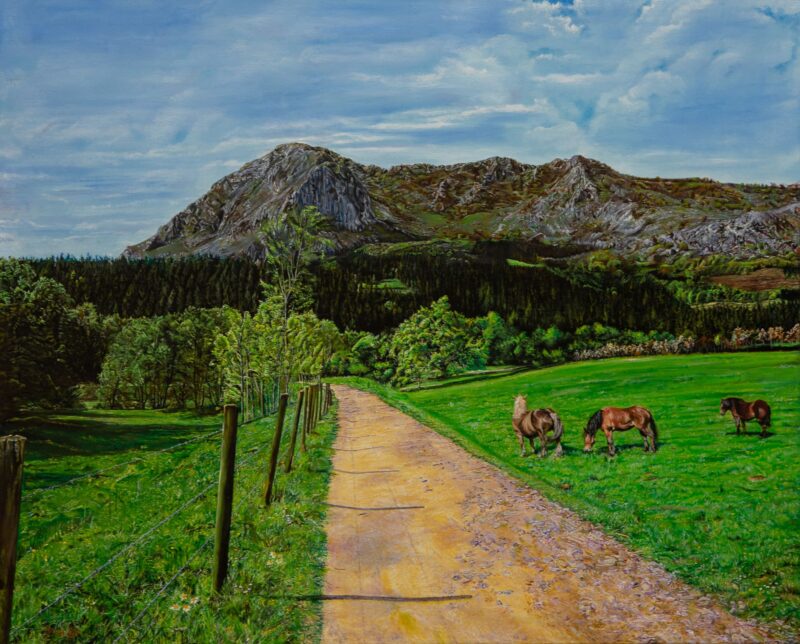 Camino a Anboto – Óleo sobre lienzo 100 x 81
