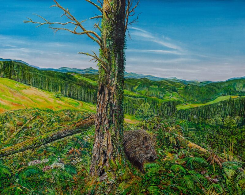 El solitario – Óleo sobre lienzo 92 x 73