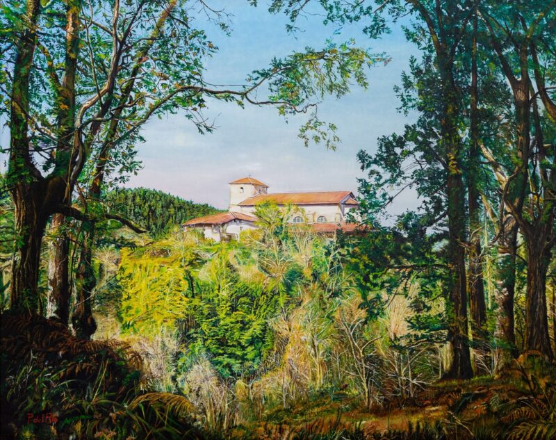 Iglesia de Arratzu – Óleo sobre lienzo 92 x 73