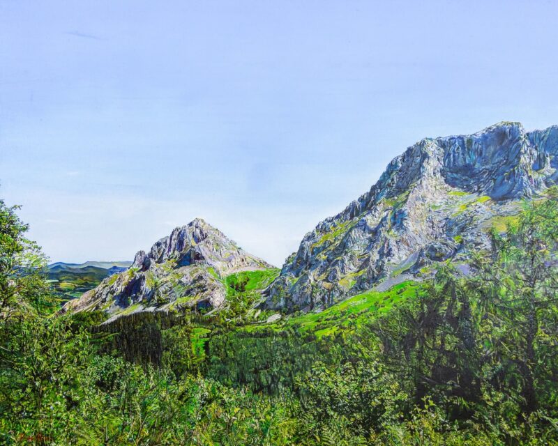 Peñas de Urkiola en verano – Óleo sobre lienzo 100 x 81