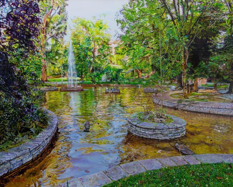 Parque – Óleo sobre lienzo 100 x 81
